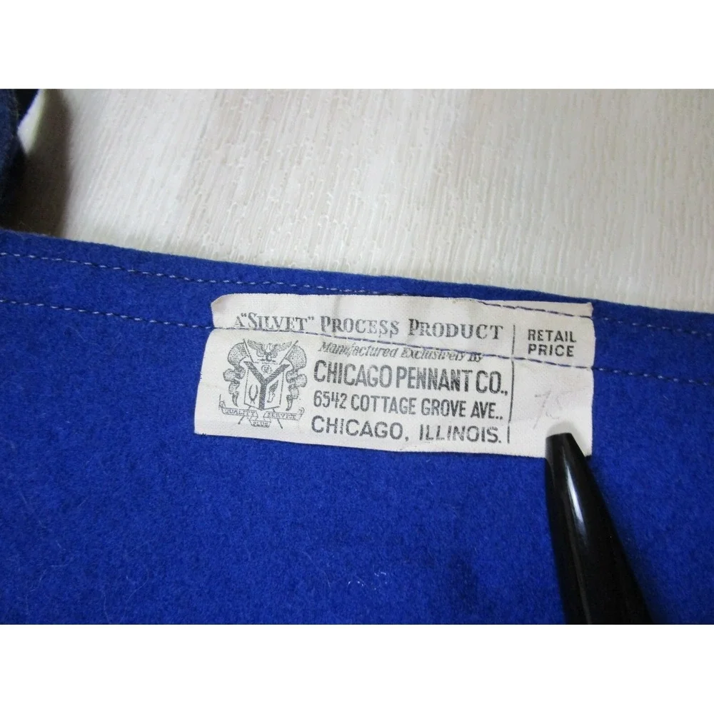 Vintage Circa 1940s Westminster Flocked Felt Style Pennant by Chicago Pennant Co